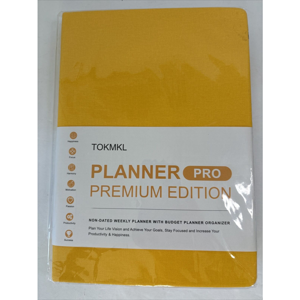 Planner, Pro Premium Edition-Weekly And Monthly And Budget Planner. Undated 12m